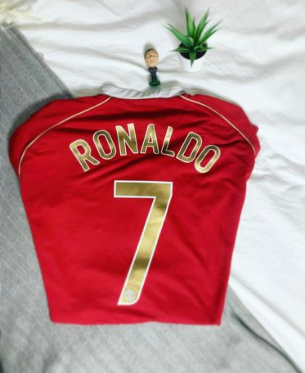 Cristiano Ronaldo #7 Jersey Manchester United Home Kit Nike Shirt Trikot  UCL XL