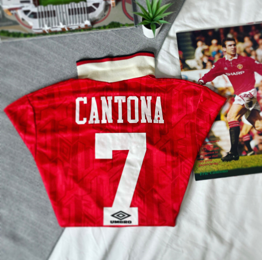 1993-95 Manchester United Away Shirt Cantona #7 XL