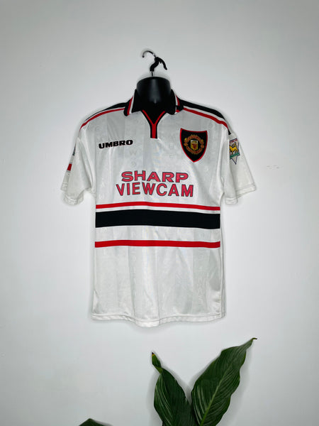 1997-99 Manchester United Away Shirt Sheringham  #10 | Good | XL